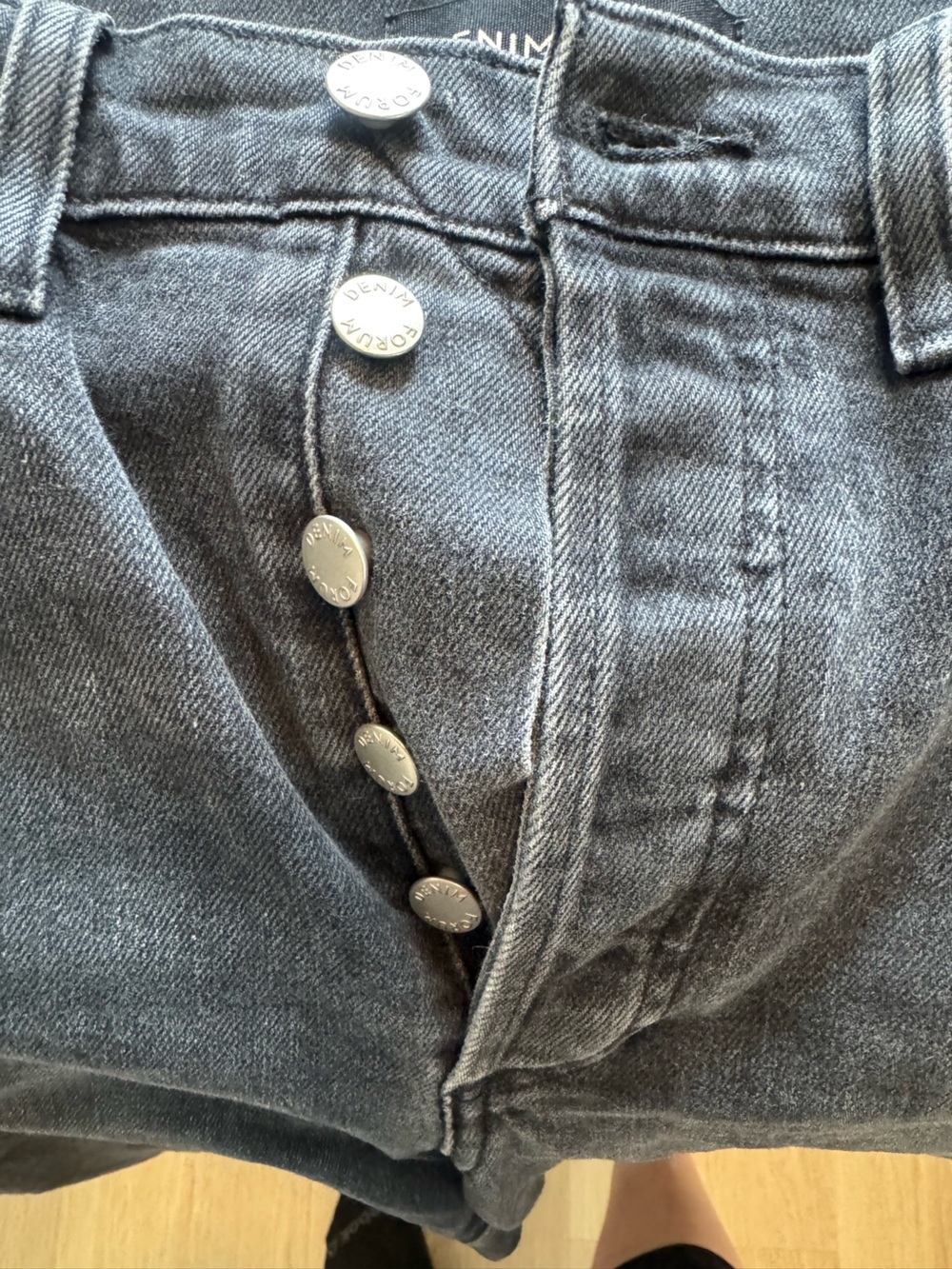Denim Forum from Aritzia The Arlo High Rise Straight in Washed Black - Picture 8 of 10